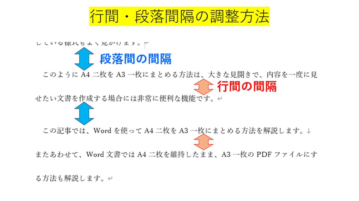 Word】行間・段落間隔の調整方法｜見やすい文書にする設定手順 | 好奇